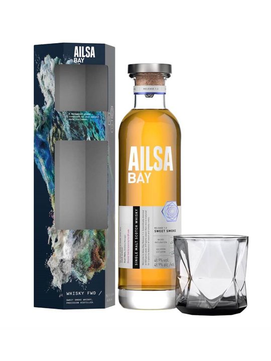Ailsa Bay Sweet Smoke / Glass Pack Lowland Single Malt Scotch Whisky