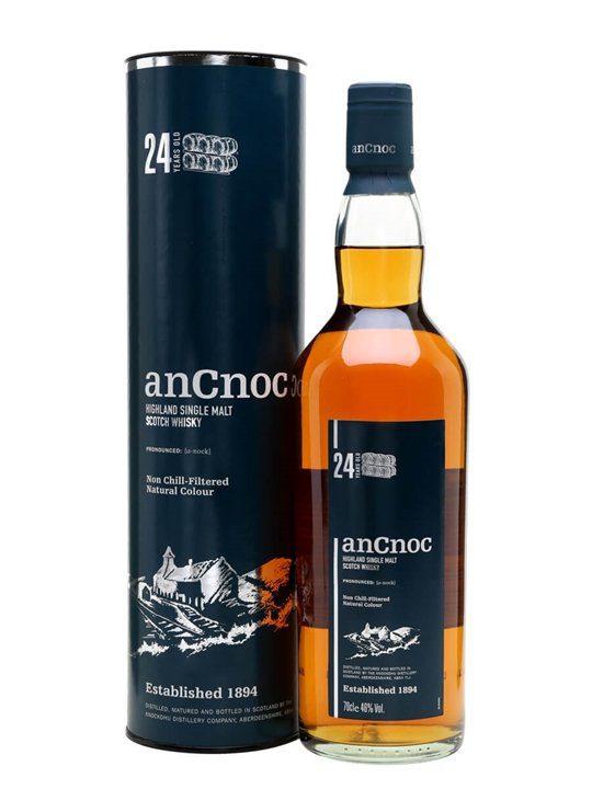 AnCnoc 24 Year Old Highland Single Malt Scotch Whisky