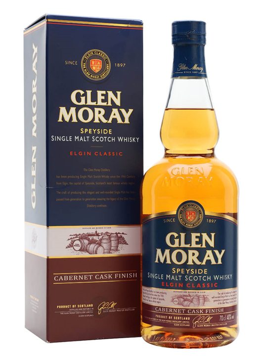 Glen Moray Classic / Cabernet Cask Finish Speyside Whisky