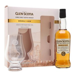 Glen Scotia Double Cask / Small Bottle / Glass Set Campbeltown Whisky