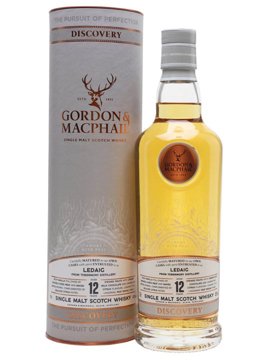 Ledaig 12 Year Old / Smoky / Gordon & MacPhail Discovery Island Whisky