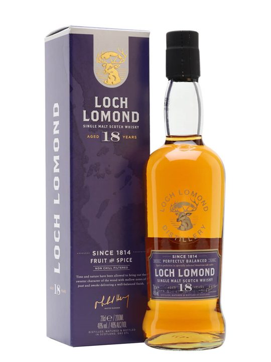 Loch Lomond 18 Year Old / Small Bottle Highland Whisky