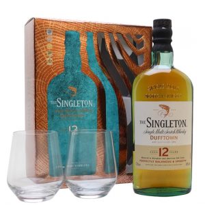 Singleton of Dufftown 12 Year Old / 2 Glass Set Speyside Whisky