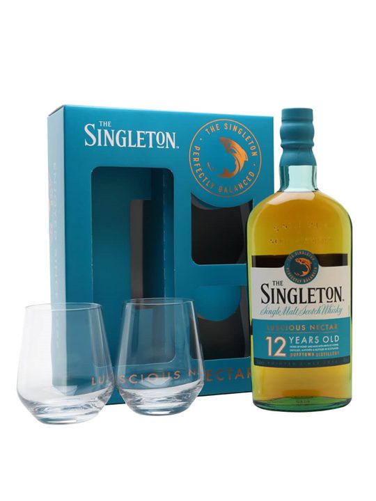 Singleton of Dufftown 12 Year Old / 2 Glass Set Speyside Whisky