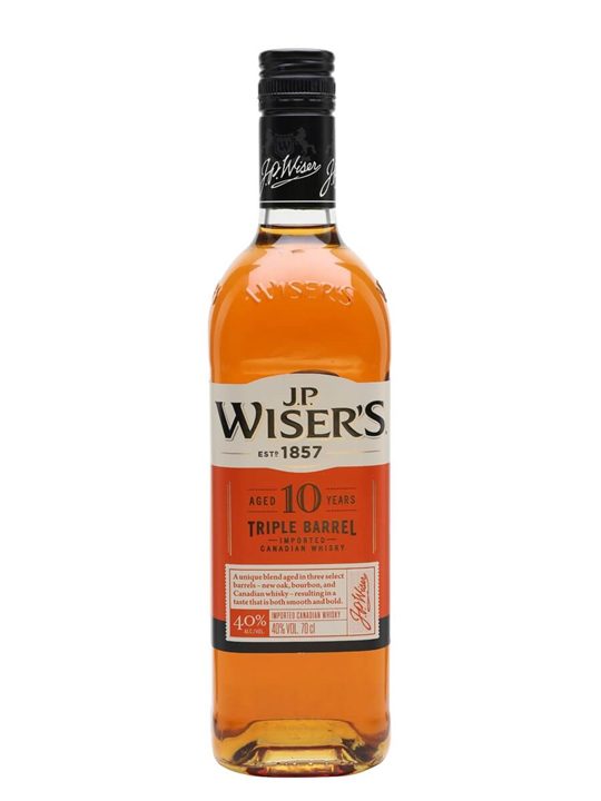 JP Wiser's 10 Year Old Triple Barreled Canadian Blended Whisky