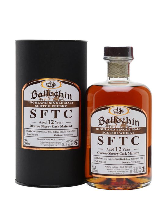 Ballechin 2009 / 12 Year Old / Oloroso Sherry Cask Highland Whisky