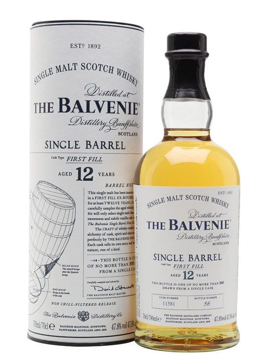 Balvenie 12 Year Old / Single Barrel First Fill Speyside Whisky