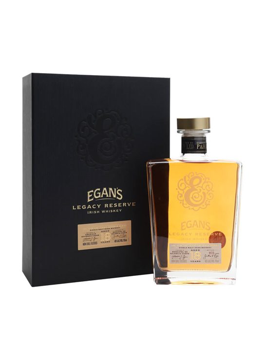 Egan's Legacy Reserve 18 Year Old Single Malt Irish Whiskey