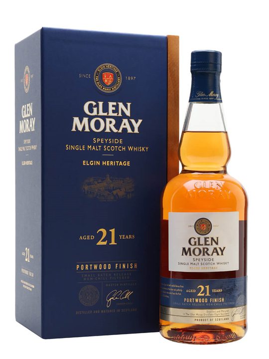 Glen Moray 21 Year Old / Port Wood Finish Speyside Whisky