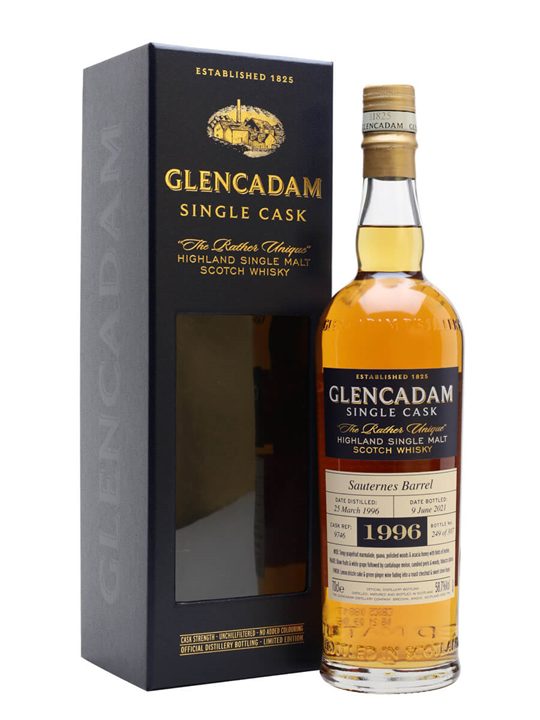 Glencadam 1996 / 25 Year Old / Sauternes Cask Highland Whisky