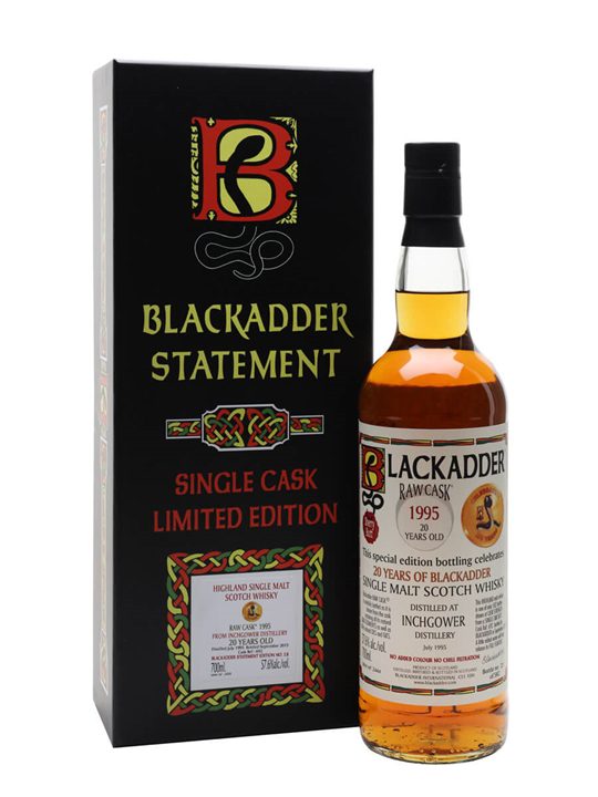 Inchgower 1995 / 20 Year Old / Blackadder Speyside Whisky