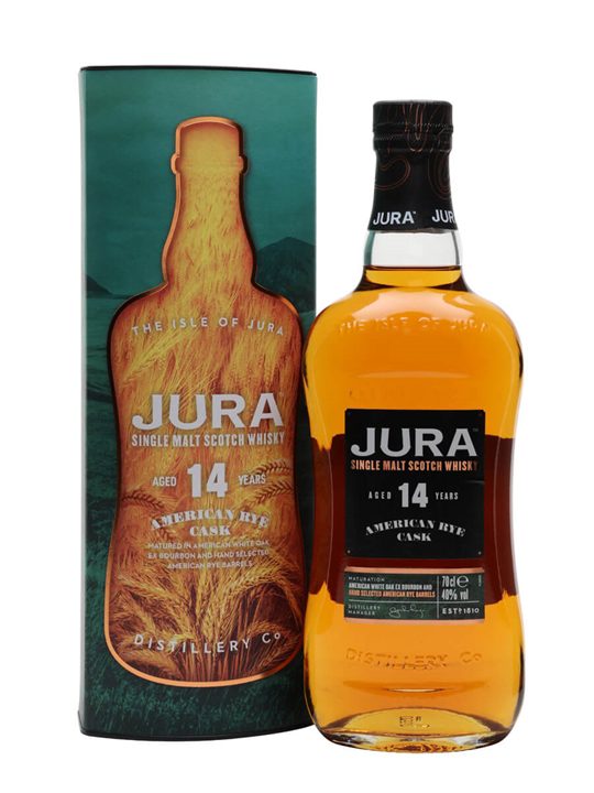 Jura 14 Year Old American Rye Cask Island Single Malt Scotch Whisky