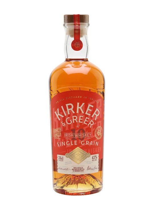 Kirker & Greer 10 Year Old Single Grain Irish Single Grain Whiskey