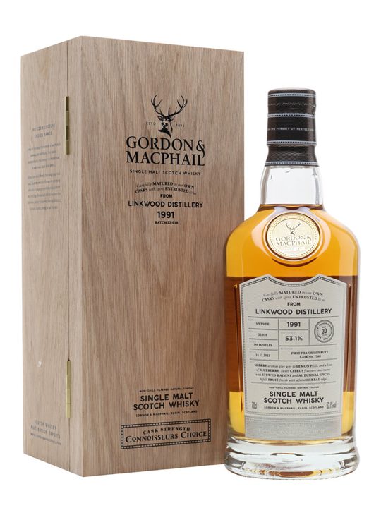 Linkwood 1991 / 30 Year Old / Sherry Cask / Connoisseurs Choice Speyside Whisky