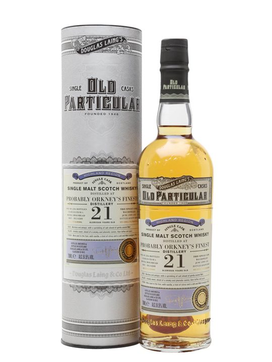 Orkney's Finest 1999 / 21 Year Old/ Old Particular Island Whisky