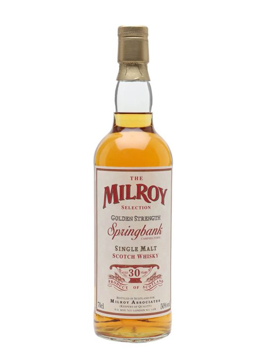 Springbank 30 Year Old / The Milroy Selection Campbeltown Whisky