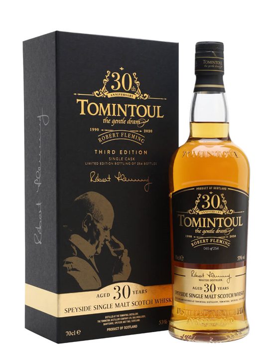 Tomintoul 30 Year Old / Robert Fleming 30th Anniversary / Third Edition Speyside Whisky