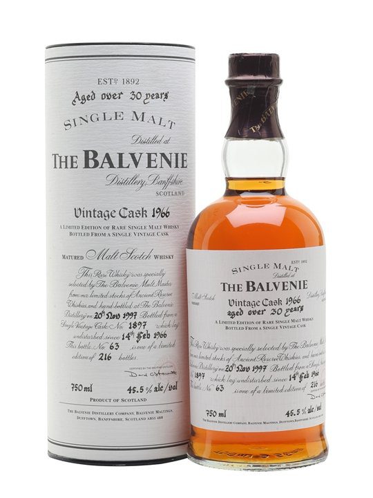 Balvenie 1966 / Over 30 Year Old / Cask #1897 Speyside Whisky