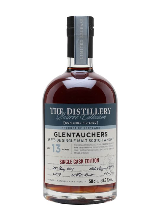 Glentauchers 2007 / 13 Year Old / Sherry Cask / Distillery Reserve Collection Speyside Whisky