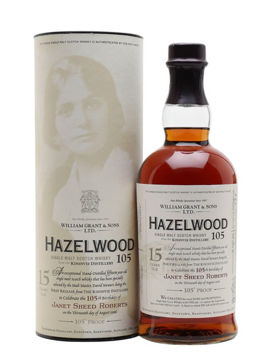 Hazelwood 105 (Kininvie) 1990 / 15 Year Old Speyside Whisky