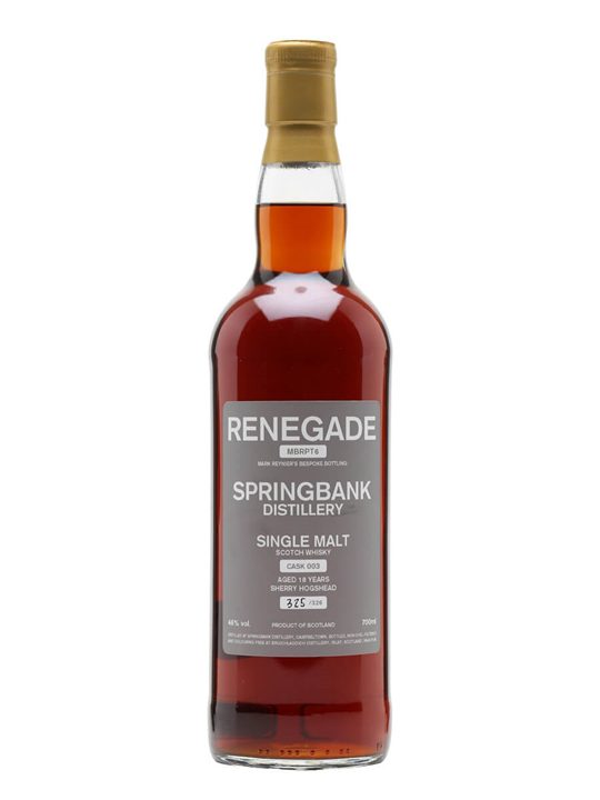 Springbank 1995 / 18 Year Old / Sherry Cask / Renegade Campbeltown Whisky