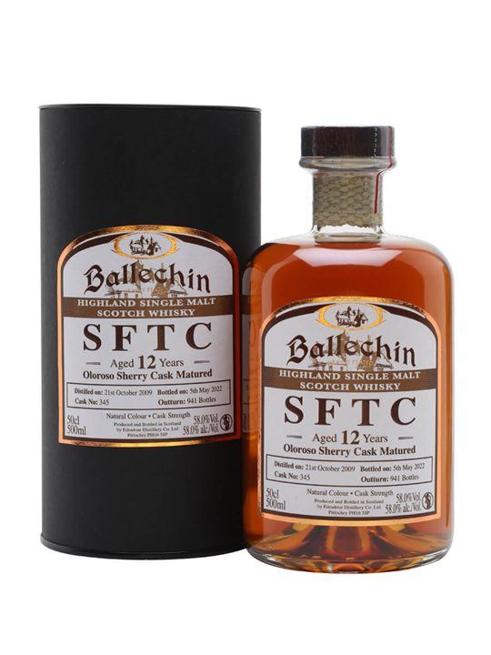 Ballechin 2009 / 12 Year Old / Oloroso Sherry Cask Highland Whisky