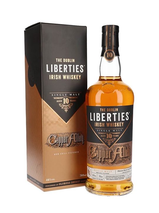 Dublin Liberties Copper Alley / 10 Year Old Irish Single Malt Whiskey