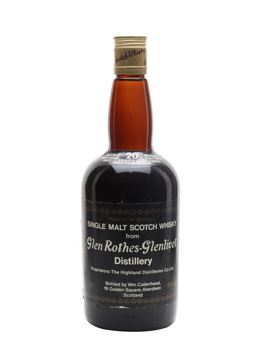 Glenrothes 1967 / 20 Year Old / Sherry Cask / Cadenhead's Speyside Whisky