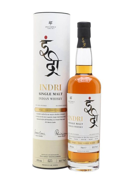 Indri Trini Three Wood Indian Single Malt Single Malt Indian Whisky