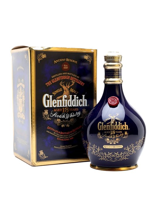 Glenfiddich 18 Year Old / Ancient Reserve / Blue Spode Speyside Whisky