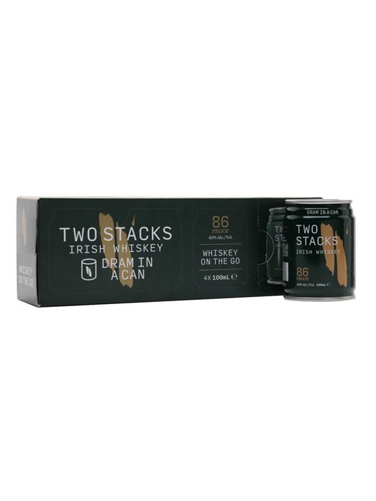 Two Stacks Blended Whiskey Dram in a Can / 4 Pack