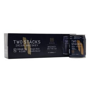 Two Stacks Double Barrel Single Malt Dram in a Can / 4 Pack