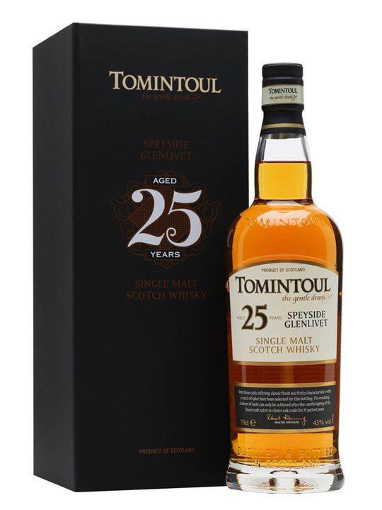 Tomintoul 25 Year Old Speyside Single Malt Scotch Whisky