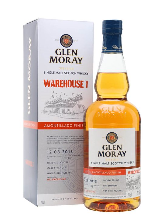 Glen Moray 2013 / Amontillado Finish / Warehouse 1 Release Speyside Whisky