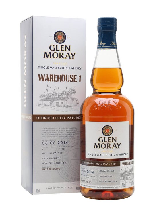 Glen Moray 2014 / Oloroso Cask / Warehouse 1 Release Speyside Whisky