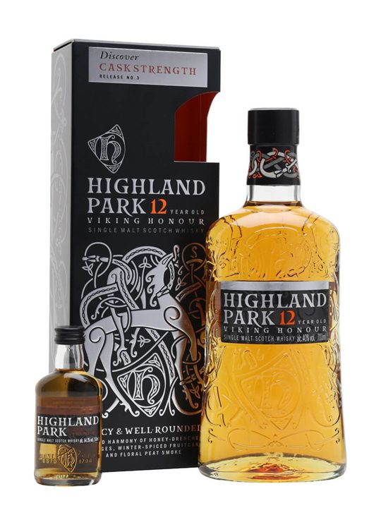 Highland Park 12 Year Old with Cask Strength Mini Gift Set Island Whisky