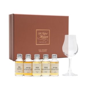 12 Year Old Scotch and Japanese Whisky Tasting Set With Glass / 5x3cl