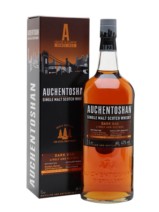 Auchentoshan Dark Oak / Litre Lowland Single Malt Scotch Whisky