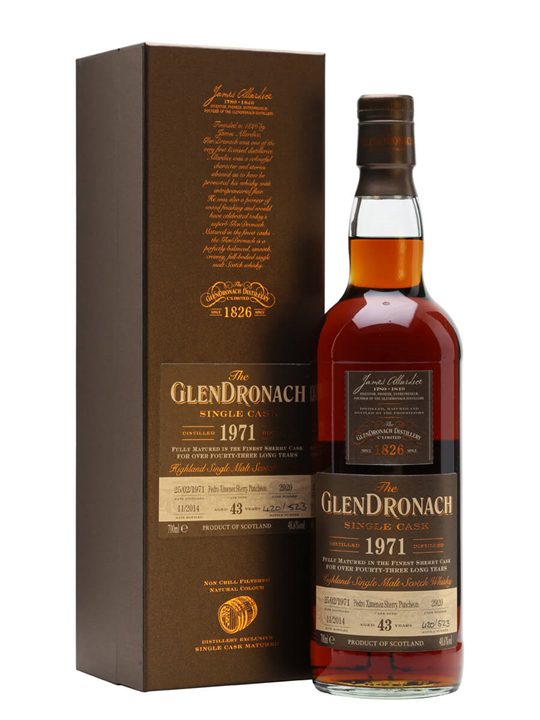 Glendronach 1971 / 43 Year Old / Sherry PX Puncheon #2920 Highland Whisky