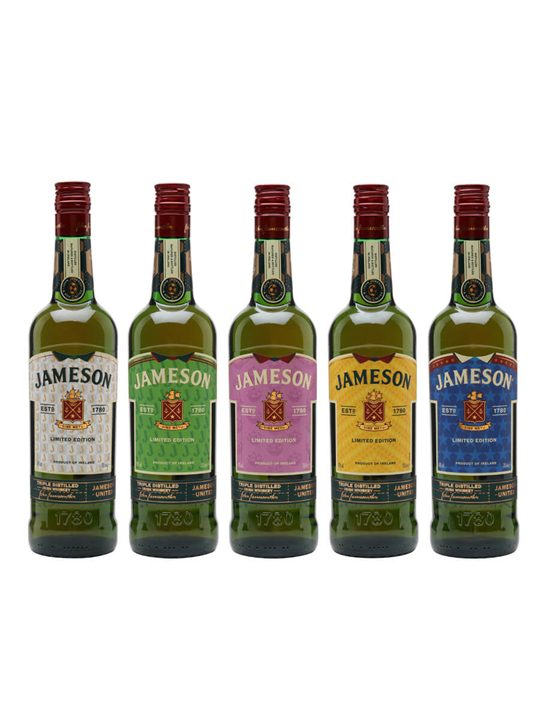Jameson United Limited Edition Collection / 5 Bottles