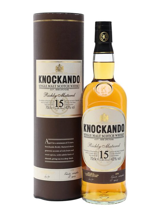 Knockando 15 Year Old Speyside Single Malt Scotch Whisky