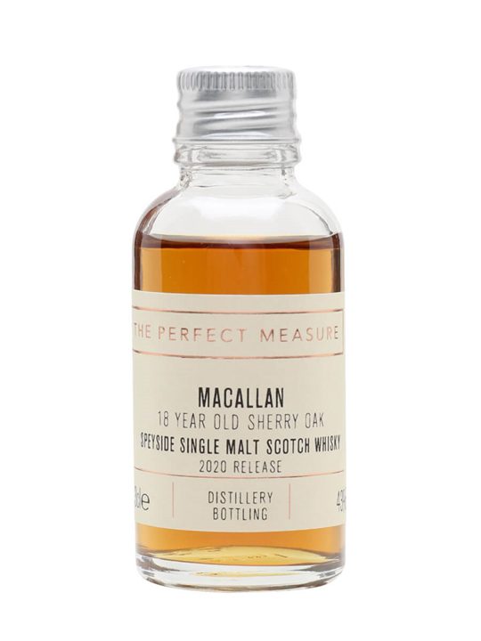 Macallan 18 Year Old Sample / Sherry Oak / 2020 Release Speyside Whisky