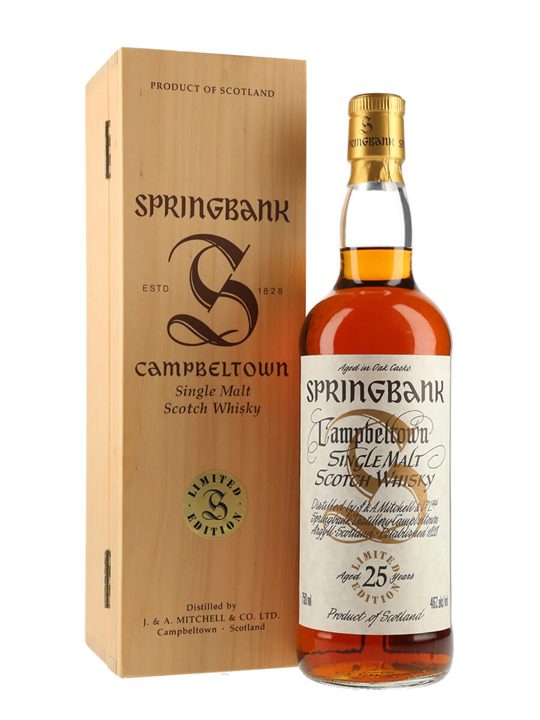 Springbank 25 Year Old / Sherry Cask / Millennium Series Campbeltown Whisky