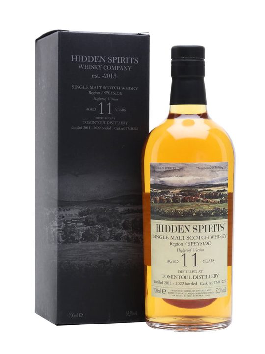 Tomintoul 2011 / 11 Year Old / Hidden Spirits Speyside Whisky