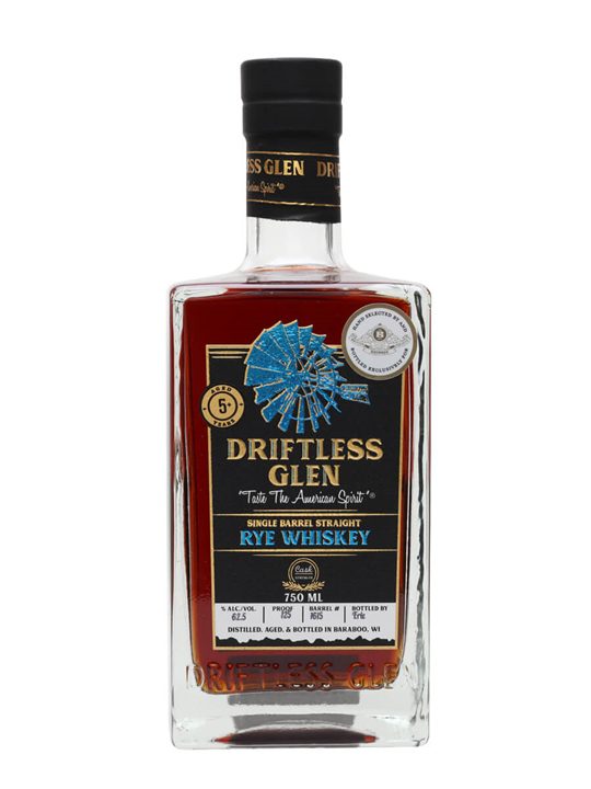 Driftless Glen 5 Year Old Single Barrel Rye for British Bourbon Society
