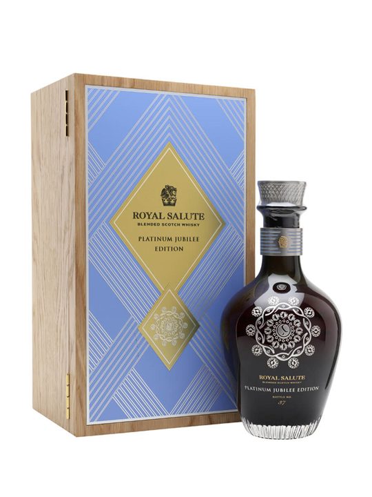 Royal Salute Platinum Jubilee / Teck Corsage Brooch (Blue) Blended Whisky