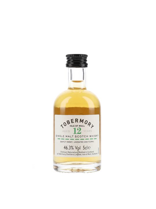 Tobermory 12 Year Old Miniature Island Single Malt Scotch Whisky