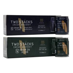 Two Stacks Dram in a Can Four-Pack Duo / 8 Cans Irish Whiskey