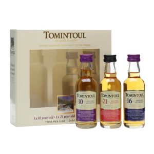 Tomintoul Triple-Pack 10 Yrs, 16 Yrs & 21 Yrs / 3x5cl Speyside Whisky