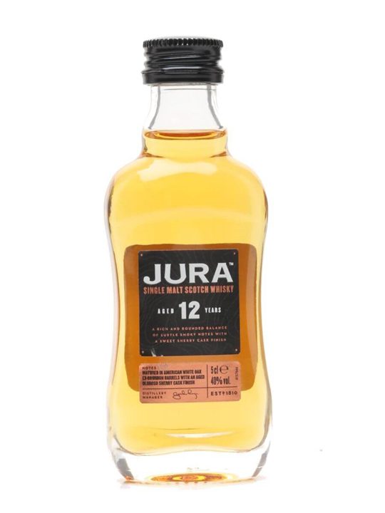 Jura 12 Year Old Miniature Island Single Malt Scotch Whisky